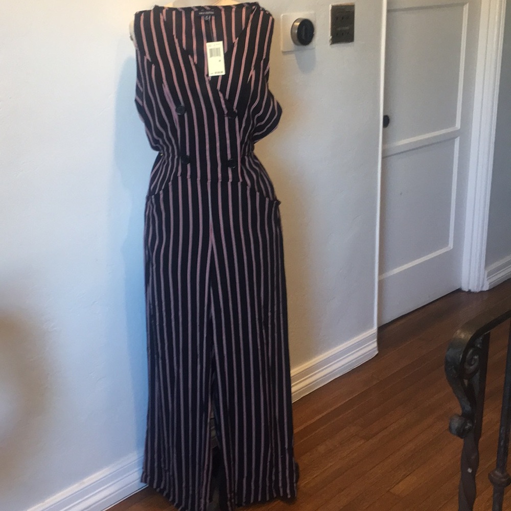NWT Max Edition stripes jumpsuit